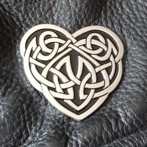 Celtic knotwork heart pin - PRICE NON NEGOTIABLE